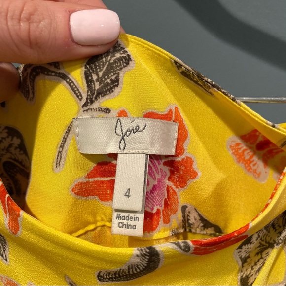 Joie Denisha Floral Silk Wrap Skirt EUC - Picture 4 of 9